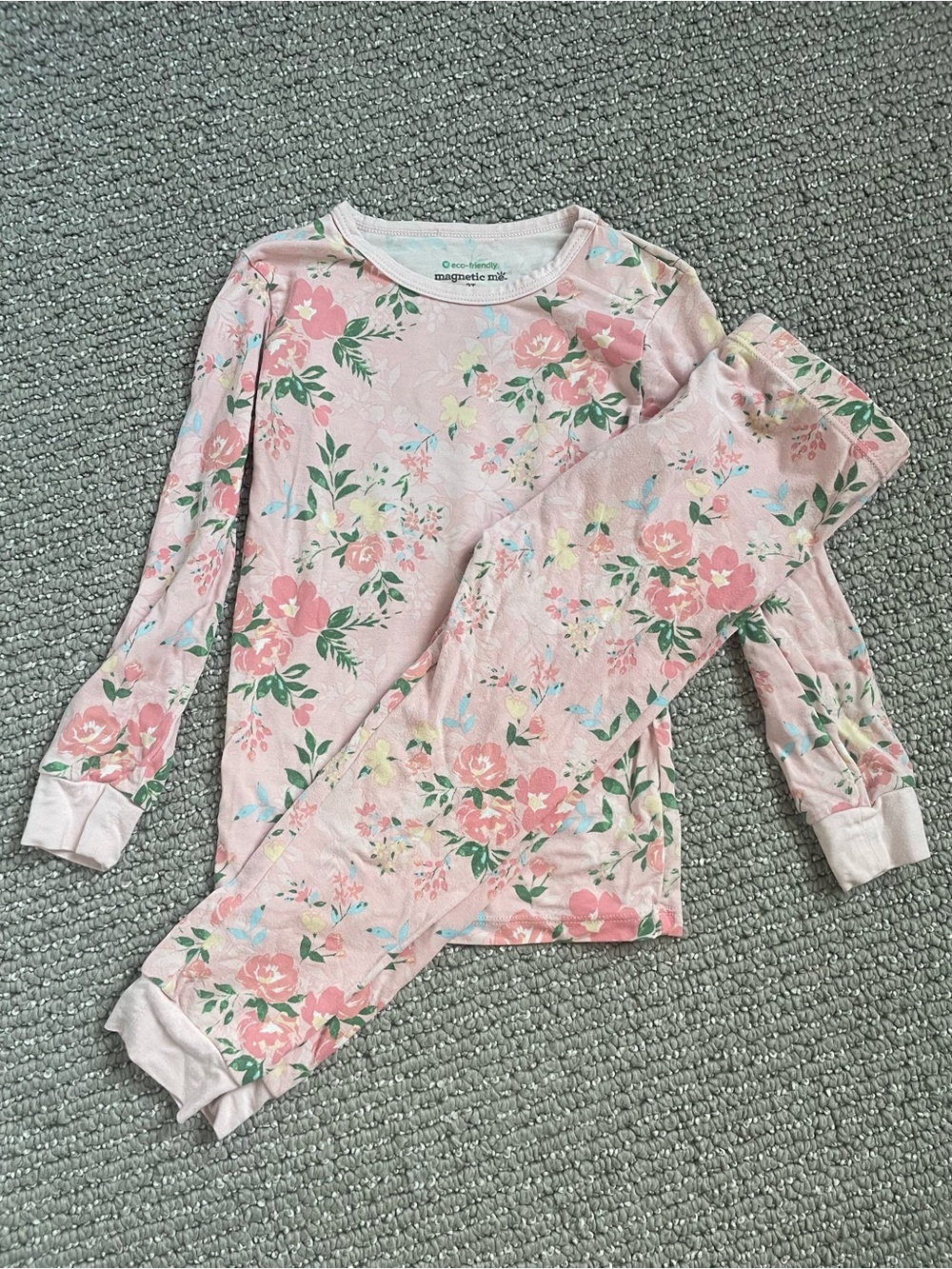 Magnetic Me Pink Floral Long-Sleeve Pajama Set